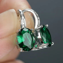 2026 New Style Fashion Green Crystal Pendant Earrings for Women's Engagement Party Accessories with Noble  Unique Jewelry