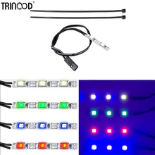 TRINOOD 2/3/4 LEDs Red White Green Blue Light Lamps Bar Controller for 1/10 Axial SCX10 TRX4 RC Car Drift Crawler body lights