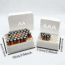 3D Printed Honeycomb AA/AAA Battery Storage Box Minimalist Home Organization Gadget for Neatness Lovers
