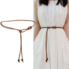 New Retro Women's New Chinese Style Waist Rope Aassembly Dress Waist Chain Leather Rope Belt Gift Wholesale