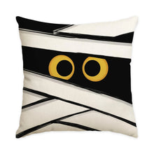 1/4pcs Halloween pillowcase, Halloween orange fun emoji cushion cover, decorative sofa, living room, bedroom cushion cover