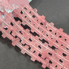 12x16x5mm Natural Stone Cross Loose Beads Semi-Precious Agate DIY Necklace Pendant Jewelry Making Accessories Wholesale