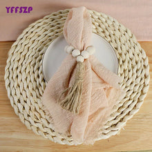 Factory Direct Cloth Napkins Set of 48 Gauze Crepe Cotton Fabric 42x42cm Dinner Tea Towel Kitchen Wedding Table Easter Decor