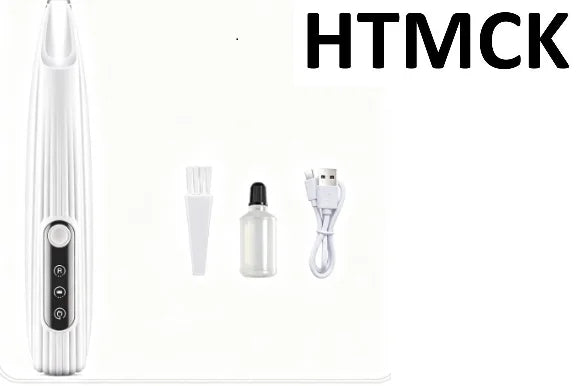 HTMCK Wireless Pet Hair Trimmer with LED, Low Noise Waterproof Grooming Clipper for Dogs & Cats