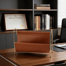 Home Office Desktop Storage Holder Organizer Home Modern Gold Metal Frame Desktop Organizer for Small Accessories Home Storage