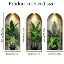 Modern Arch Window Botanical Wall Decal Self Adhesive PVC Mural Removable Wallpaper For Bedroom Living Room Bathroom Decor