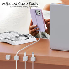 6Pcs Magnetic Cable Clips Cord Organizer Desktop Cable Management Accessories Self-adhesive USB Charging Line Holder For Office