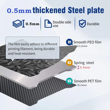 SPARKX I7 Build Plate Double Sided Textured PEI And Smooth PET Sheet For Creality SPARKX I7 301x267mm Flexible Spring Steel Bed