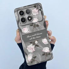 For Xiaomi Poco X6 Pro 5G Case Poco X6Pro Back Cover Fashion Simplicity Floral Soft Liquid Silicone Shell For PocoX6 Pro Fundas