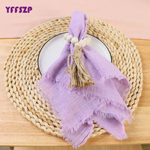 Factory Direct Cloth Napkins Set of 48 Gauze Crepe Cotton Fabric 42x42cm Dinner Tea Towel Kitchen Wedding Table Easter Decor