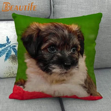 Custom Chinese Crested Dog Pillowcase 45X45cm Wedding Decorative Eco-Friendly Cotton Linen Fabric Pillow Case