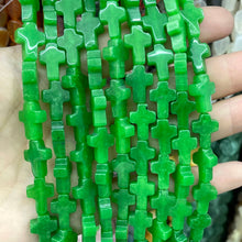 10X14MM Natural Stone Cross Shape Agates Quartz Turquoises Spacer Beads For Jewelry Making DIY Bracelet Necklace Accessories