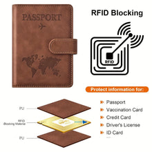 Passport Holder, Passport Cover with Credit Card Slot and Boarding Pass Slot Combo, Passport Wallet Case Book Travel Must Have