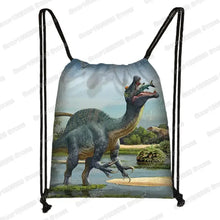 Ancient Animal Dinosaur Backpack Women Men Travel Bag Teenager Boys Girls Bookbag Children Canvas Drawstring Bag Kids Gift