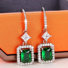 2026 New Style Fashion Green Crystal Pendant Earrings for Women's Engagement Party Accessories with Noble  Unique Jewelry