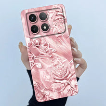For Xiaomi Poco X6 Pro 5G Case Poco X6Pro Back Cover Fashion Simplicity Floral Soft Liquid Silicone Shell For PocoX6 Pro Fundas