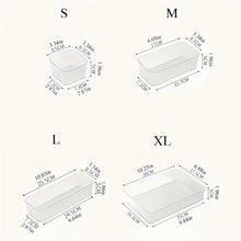 4/7/8pcsTransparent Cosmetic Storage Boxes, Drawer Built-in Separation and Organizing Box, Desktop Office Stationery Storage Box