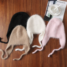 Mink Cashmere Bomber Hat for Women&Men Winter Ear Protect Beanies Soft Warm Korea Fashion Y2K Street Wear Bonnet Casual Ski Cap