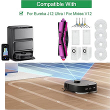 For Eureka J12ultra / J12 Ultra, For Midea V12 Vacuum Cleaner Main Side Brush Filter Mop Bags Replacement Parts