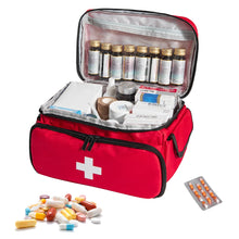 High-Capacity Portable First Aid Kit, Travel Medicine And Medication Storage Bag Oxford Cloth Organizer Box Emergency Survival