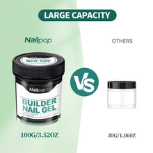 Nailpop 30/100g Builder Nail Gel Milky Smooth Large Capacity Nail Extension Acrylic UV/LED Gel Suitable DIY Nail Art Salon DIY