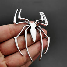1Pc Universal Metal 3D Spider Emblem Red Logo Car Body Side Sticker Spider Truck Badge Auto Decal Accessories