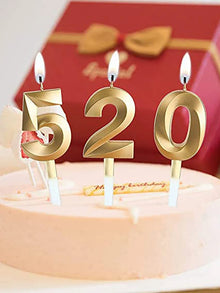 1pc-Birthday candles, cake digital candles, sparkling cake top decorations for parties, weddings, and birthday decorations